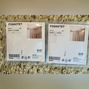 New! IKEA DIGNITET curtain/photograph wire hanging system, stainless steel.